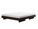 Zians Bed, 180 x 200 cm (Large), Without headboard, Black stained oak
