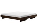 Zians Bed, 200 x 200 cm (XLarge), Without headboard, Waxed walnut