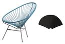 Details OK Design Acapulco Chair Acapulco Chair, Petrol, Black
