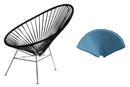 Acapulco Chair Stainless Steel, Petrol