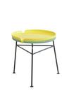 Centro Stool / Side Table, Sea green, With zinc yellow tray
