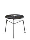 Centro Stool / Side Table, Black, Without tray