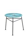 Centro Stool / Side Table, Light blue, Without tray