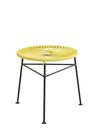 Centro Stool / Side Table, Yellow, Without tray