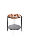 Deck Table, Copper, Black Marquina