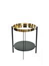 Deck Table, Brass, Green Indio