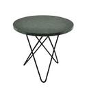 Mini O Table, Green Indio, Steel, black powder-coated