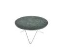 O Table, Green Indio, Stainless steel