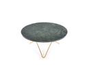 O Table, Green Indio, Brass