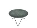 O Table, Green Indio, Steel, black powder-coated