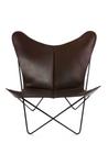 Trifolium Butterfly Chair, Mocca, Steel, black powder-coated
