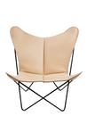 Trifolium Butterfly Chair, Nature, Steel, black powder-coated
