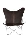Trifolium Butterfly Chair, Mocca, Stainless steel
