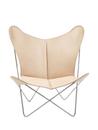 Trifolium Butterfly Chair, Nature, Stainless steel