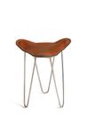 Trifolium Stool, Hazelnut, Stainless steel