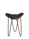 Trifolium Stool, Mocca, Steel, black powder-coated