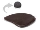 Seat Pad Leather for Panton Chairs, Front leather / back felt, Dark brown