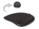 Seat Pad Leather for Panton Chairs, Front leather / back felt, Black