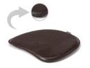 Seat Pad Leather for Panton Chairs, Front and back leather, Dark brown