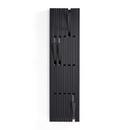 Piano Coat Rack, H 147 x W 39 cm, Oak black lacquered