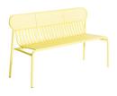 Week-End Bench, With backrest, Yellow