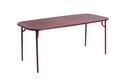 Week-End Table, M (180 x 85 cm), Burgundy