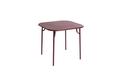 Week-End Table, S (85 x 85 cm), Burgundy