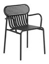Week-End Chair, With armrests, Black