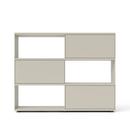 Flow Q Highboard, 160 cm, 126,7 cm (3 flaps), Silk