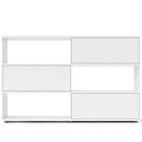 Flow Q Highboard, 200 cm, 126,7 cm (3 flaps), White