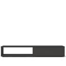 Flow Q Lowboard, 200 cm, 33,6 cm (drawer), Graphite