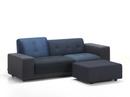Polder Compact, With Ottoman, Right armrest, Fabric mix night blue