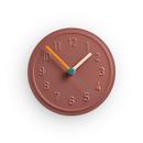 Wall Clock Alu Alu, Pink brown