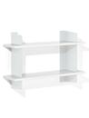 Wall Shelf Atelier, MDF melamine white, White, Version 2, 100 cm