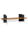 Wall Shelf Atelier, Solid oak, Black, Version 1, 100 cm
