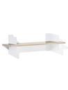 Wall Shelf Atelier, 3-layer fir/spruce veneer with white-pigmented lacquer, White, Version 1, 100 cm