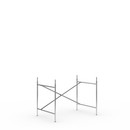 Eiermann 2 Table Frame , Chrome, Vertical,  offset, 100 x 66 cm, With extension (height 72-85 cm)