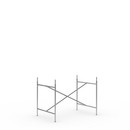 Eiermann 2 Table Frame , Stainless steel, Vertical,  centred, 100 x 66 cm, With extension (height 72-85 cm)