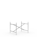 Eiermann 2 Table Frame , Stainless steel, Vertical,  centred, 100 x 78 cm, With extension (height 72-85 cm)