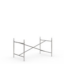 Eiermann 2 Table Frame , Clear lacquered steel, Vertical,  centred, 135 x 78 cm, With extension (height 72-85 cm)