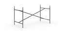 Eiermann 2 Table Frame , Black, Vertical,  centred, 135 x 66 cm, With extension (height 72-85 cm)