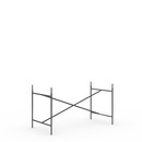 Eiermann 2 Table Frame , Black, Vertical,  centred, 135 x 66 cm, With extension (height 72-85 cm)