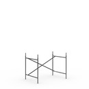 Eiermann 2 Table Frame , Black, Vertical,  offset, 100 x 66 cm, With extension (height 72-85 cm)