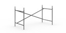Eiermann 2 Table Frame , Black, Vertical,  offset, 135 x 66 cm, With extension (height 72-85 cm)
