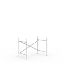 Eiermann 2 Table Frame , Silver, Vertical,  offset, 100 x 66 cm, With extension (height 72-85 cm)