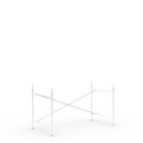 Eiermann 2 Table Frame , White, Vertical,  offset, 135 x 66 cm, With extension (height 72-85 cm)