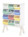 Set of 3 Plastic Boxes for Famille Garage (Small), Transparent