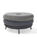 Pouf Fat Tom, 3-layer, with legs, Grey