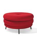 Pouf Fat Tom, 3-layer, with legs, Red