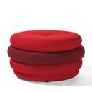 Pouf Fat Tom, 4-layer, without legs, Red